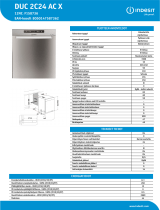 Indesit DUC 2C24 AC X Product data sheet