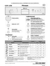 Whirlpool GSFH 1698 EX WS Program Chart