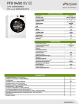Whirlpool FFB 8458 BV EE Product data sheet