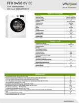 Whirlpool FFB 8458 BV EE NEL Data Sheet