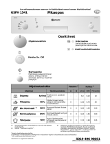 Bauknecht GSFH 1541 WS Program Chart