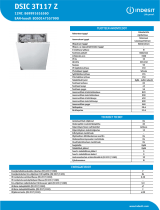 Indesit DSIC 3T117 Z NEL Data Sheet