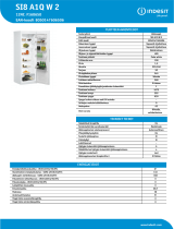 Indesit SI8 A1Q W 2 Product data sheet