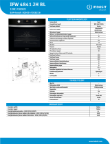 Indesit IFW 4841 JH BL Product data sheet