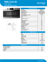 Indesit MWI 3343 IX Product data sheet