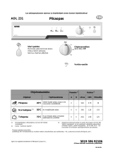 Ignis ADL 231/1 S WH Program Chart