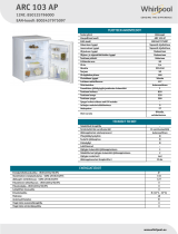 Whirlpool ARC 103 AP Product data sheet