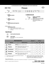 Whirlpool ADG 7556/1 Program Chart