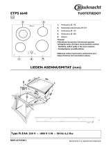 Bauknecht ETPS 6640 IN Program Chart