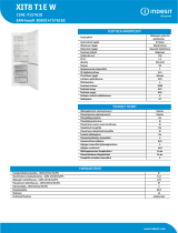 Indesit XIT8 T1E W Product data sheet