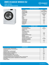 Indesit BWE 81683X WKKK EU Product data sheet