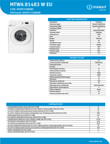 Indesit MTWA 81483 W EU NEL Data Sheet