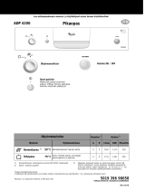 Whirlpool ADP 4200 WH Program Chart