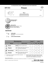 Whirlpool ADP 5442/2 WH Program Chart