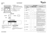 Whirlpool AKZ 471 NB Program Chart