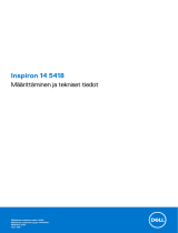 Dell Inspiron 14 5410/5418 Kasutusjuhend