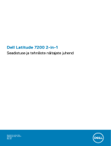 Dell Latitude 7200 2-in-1 Omaniku manuaal