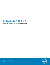 Dell Latitude 7200 2-in-1 Omaniku manuaal