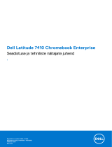 Dell Latitude 7410 Chromebook Enterprise Omaniku manuaal
