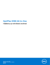 Dell OptiPlex 5490 All-In-One Omaniku manuaal