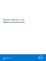 Dell OptiPlex 7490 All-In-One Omaniku manuaal