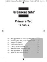 Brennenstuhl Primera-Tec 19.500A Extension Socket With Surge Protection 6-way black 2m H05VV-F 3G1,5 Kasutusjuhend