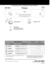 Whirlpool ADP 4400 WH Program Chart