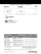 Whirlpool ADP 5443 WH Program Chart