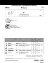 Whirlpool ADP 5540/3 WH Program Chart