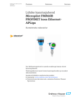 Endres+Hauser KA Micropilot FMR60B PROFINET Short Instruction