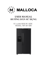 Malloca Tủ lạnh Side by Side MF-547 SIM Kasutusjuhend