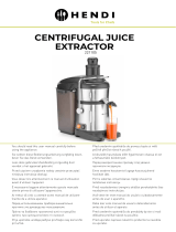 Hendi 221105 Centrifugal Juice Extractor Kasutusjuhend