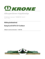 Krone BA EasyCut B 870 CV Collect Kasutusjuhend