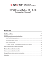 Miboxer Zigbee 3.0 + 2.4G CCT LED Lamp Kasutusjuhend
