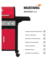 Mustang Gas grill Monterey 3+1 red Omaniku manuaal