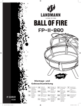 LANDMANN Feuerkorb "Ball of Fire", 89,5 x 79,5 cm Kasutusjuhend