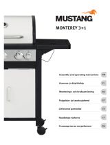 Mustang Gas grill Monterey 3+1 white Omaniku manuaal