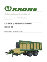 Krone BA RX 360 GD Kasutusjuhend