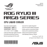 Asus ROG Ryuo III ARGB Series CPU Liquid Cooler Kasutusjuhend