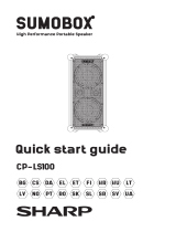 Sharp SUMOBOX CP-LS100 High Performance Portable Speaker Kasutusjuhend