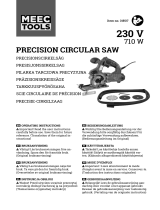 Meec tools 018517 Precision Circular Saw Kasutusjuhend
