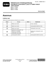 Toro Torsion Idler Kit, GrandStand Mower, With 48in/122cm Rear Discharge TURBO FORCE Cutting Unit paigaldusjuhend