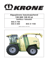 Krone BA BiG X 700, 850, 1100 Kasutusjuhend