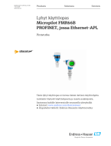 Endres+Hauser KA Micropilot FMR66B PROFINET Short Instruction