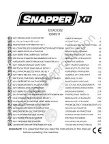 Simplicity CULTIVATOR, 82V SNAPPER XD (EU) Kasutusjuhend