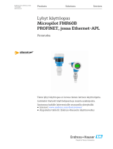 Endres+Hauser KA Micropilot FMR60B PROFINET Short Instruction