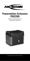 ANSMANN Erweiterungsmodul für Powerstation PS2200AC, 1408Wh Kasutusjuhend