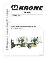 Krone BA Swadro 1400 Kasutusjuhend