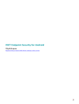 ESET Endpoint Security for Android 3.x Omaniku manuaal