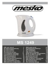 Mesko MS 1249 0.6 L Mini Wireless Kettle Kasutusjuhend